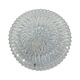 Massive Belgium Vintage Pressed Glass Mid-Century Rosette Ceiling Lamp Wall