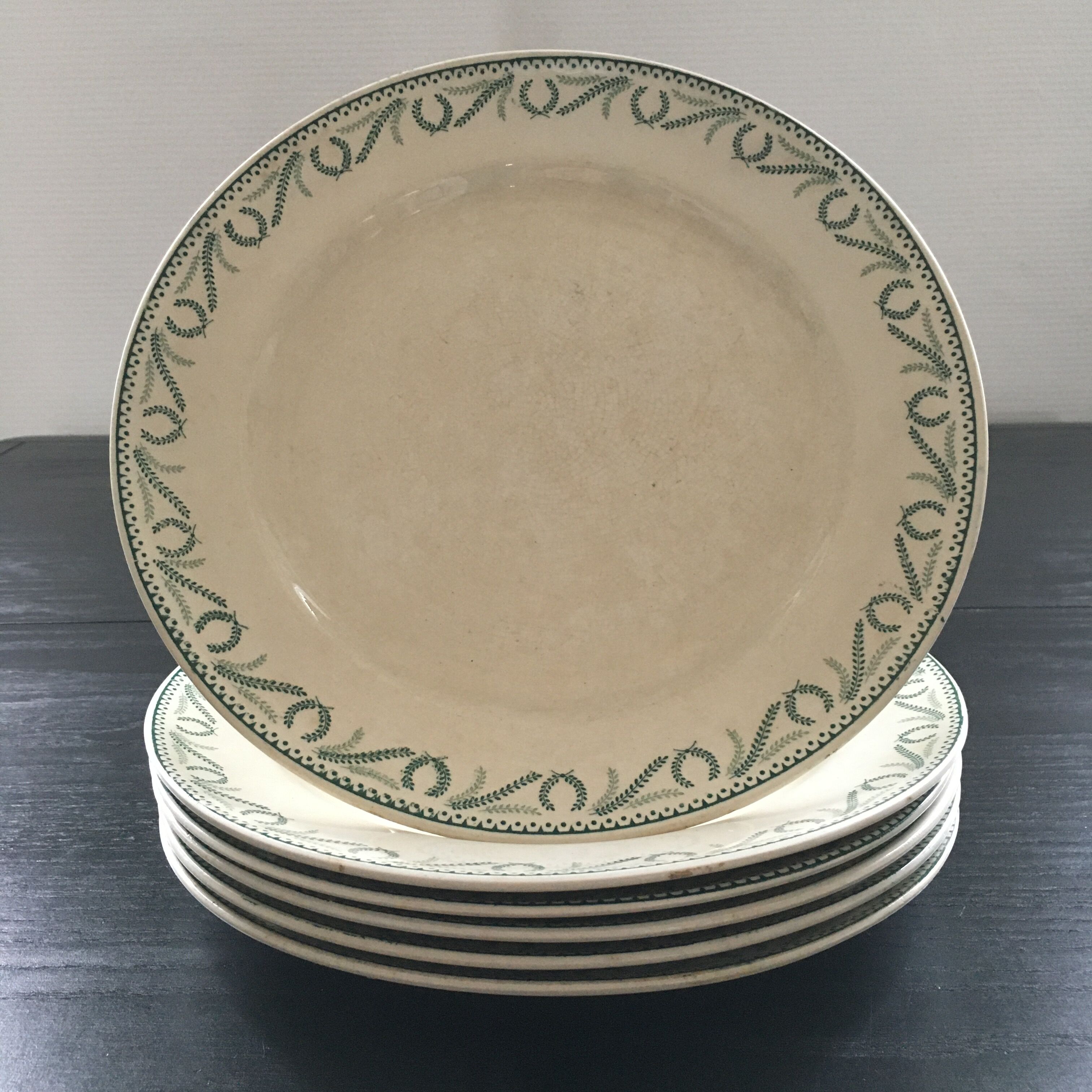 6 Boch Crown Collection plates