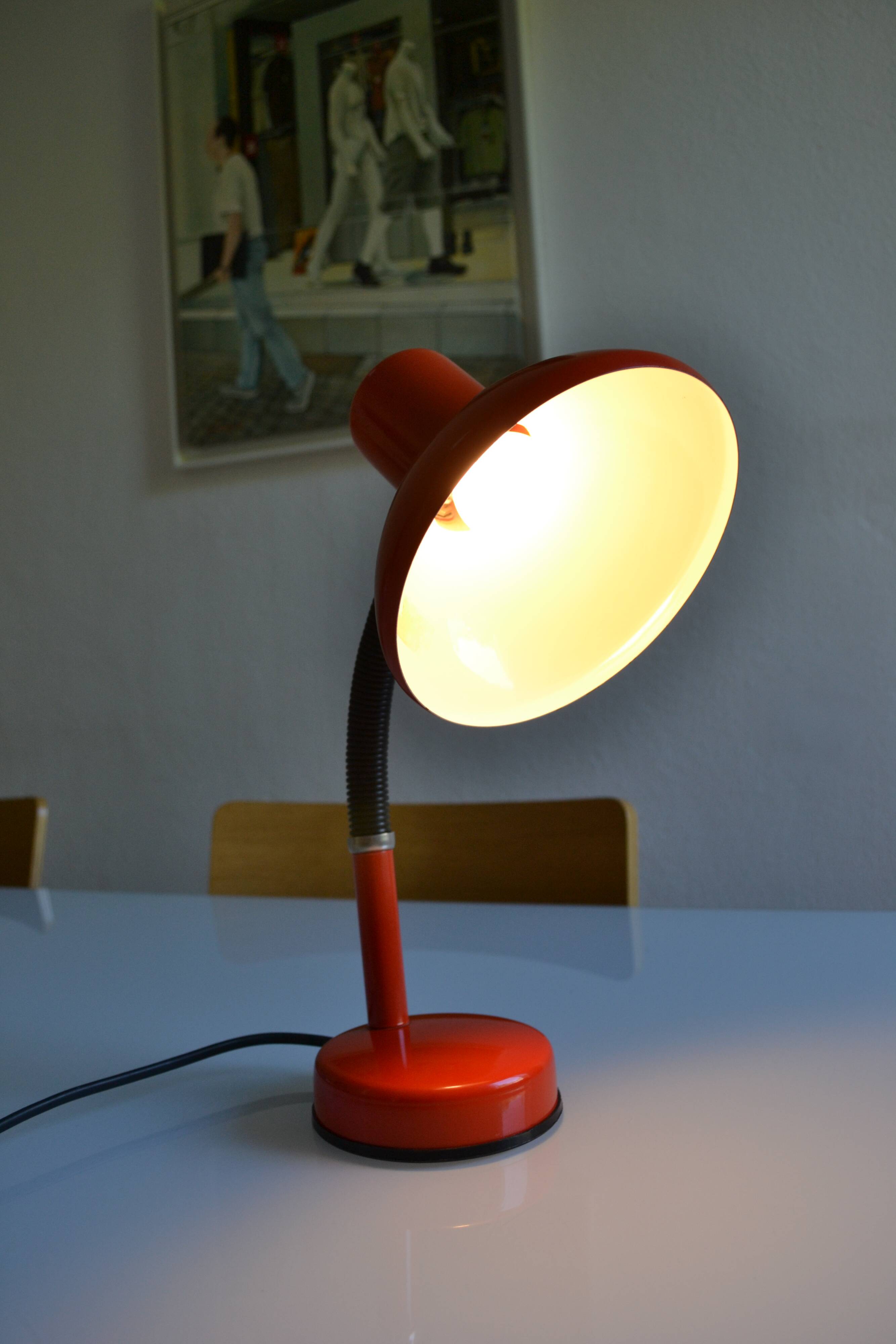 Vintage orange lamp Kema Keur