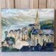 Oil on canvas Belle Ile en mer - Sauzon signed