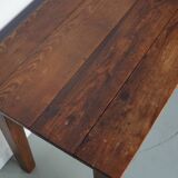 Rustic vintage French pine table or desk from the Landes, 1950s.