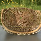 Miniature doll armchair - Vintage rattan sofa