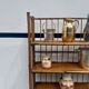 Italian foldable shelf for kitchen utensils in bamboo