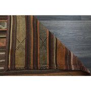 1970s Vintage Turkish Oushak Handmade Wool Cotton Orange Runner Rug 73x267