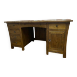 Bureau exotique hévéa massif 5 tiroirs maori