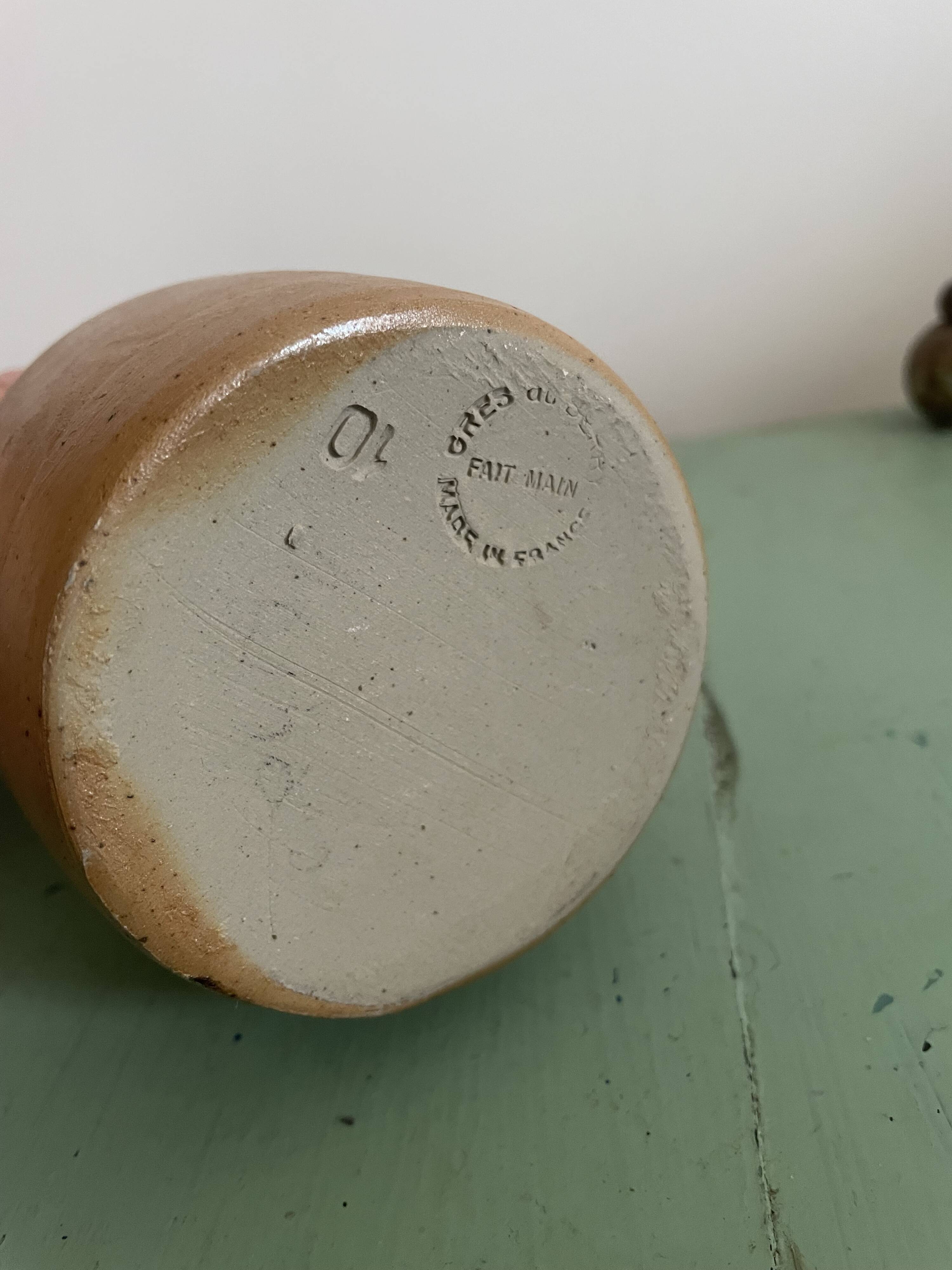 Small old Berry sandstone pitcher
