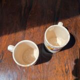 2 1950s Puglia Rooster Cups