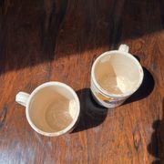 2 1950s Puglia Rooster Cups