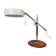 Atelje Lyktan desk lamp in chrome and vintage brown leather, mid-century, Sweden.