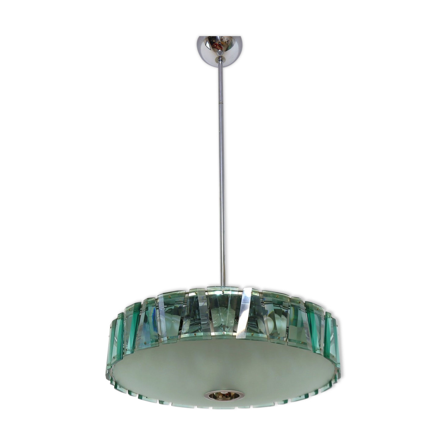 Cut glass pendant chandelier