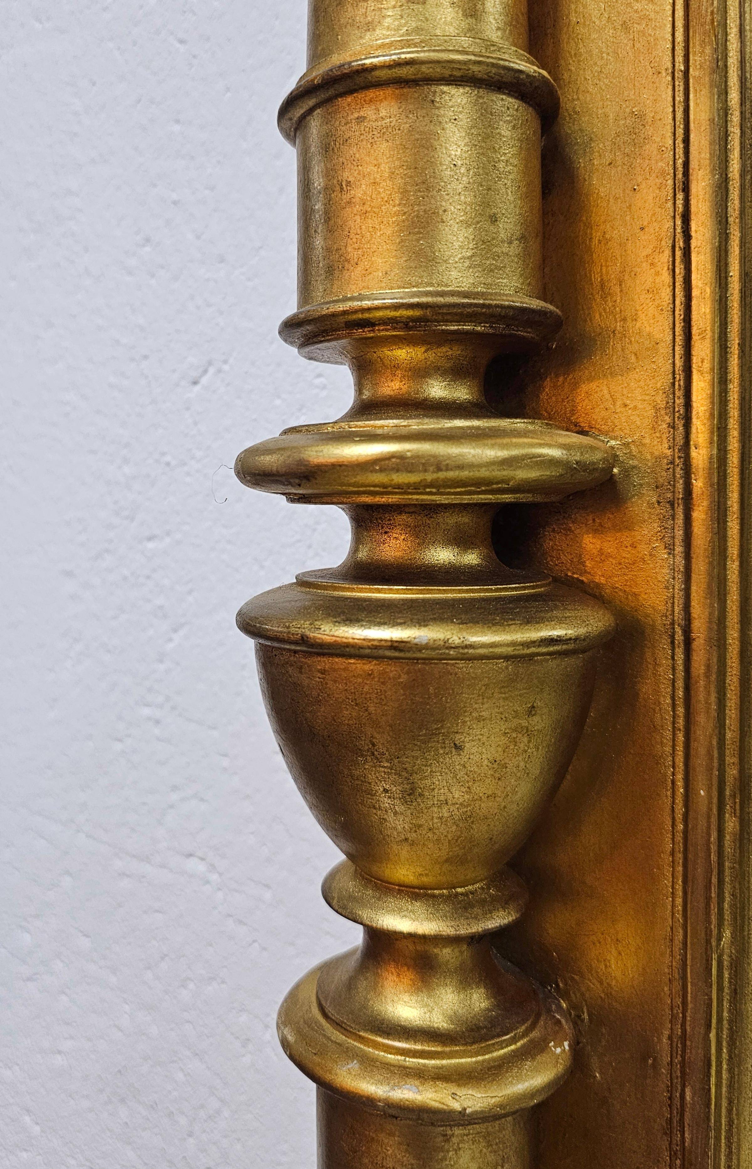Table console victorienne en bois doré avec miroir et plateau en marbre, Autriche 1880s
