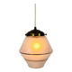Art Deco Opaline Glass Pendant Lamp, 1930s