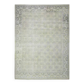 Tapis persan fait main en laine et coton des années 1970, 295x400.