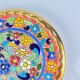 Decorative plate Artecer in ceramic, cuerda seca, Seville, 1980s-90s