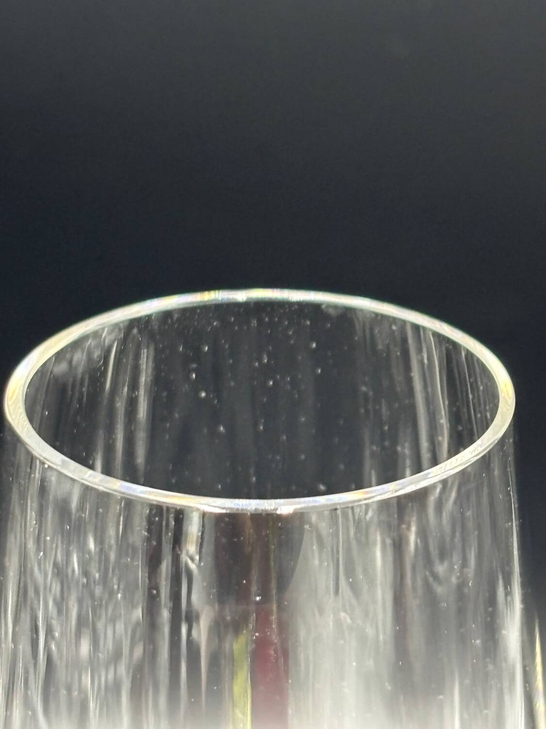 Lalique Royal signed champagne flutes