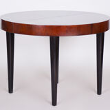 Extendable Art Deco Dining Table Designed by Jindřich Halabala, UP Závody, 1940s
