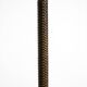 XL 70s Tulip floor lamp with a brown wicker frame and a plexiglass shade