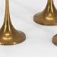 3 Swedish brass candle holders Gnosjo 1960