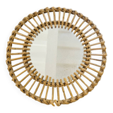 Rattan mirror