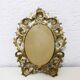 Miroir en laiton avec bougeoir
