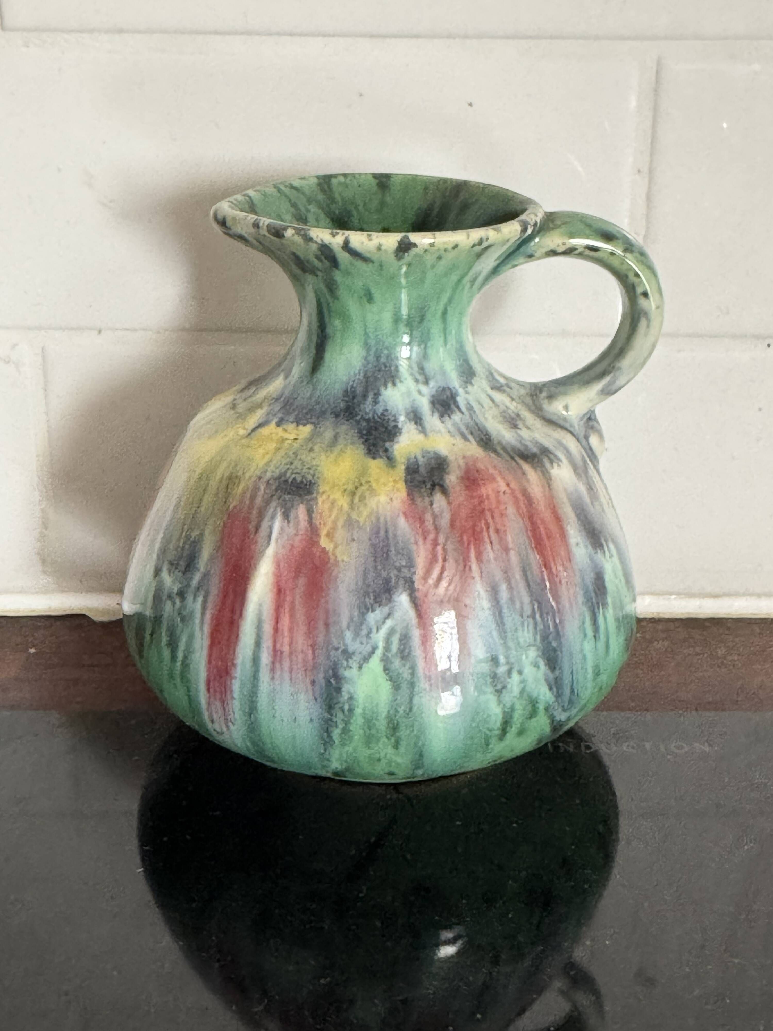 Small vintage jug vase West Germany 7530/10 ceramic Fat Lava