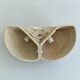 Textured ceramic corner bubble wall lamp, 1970s