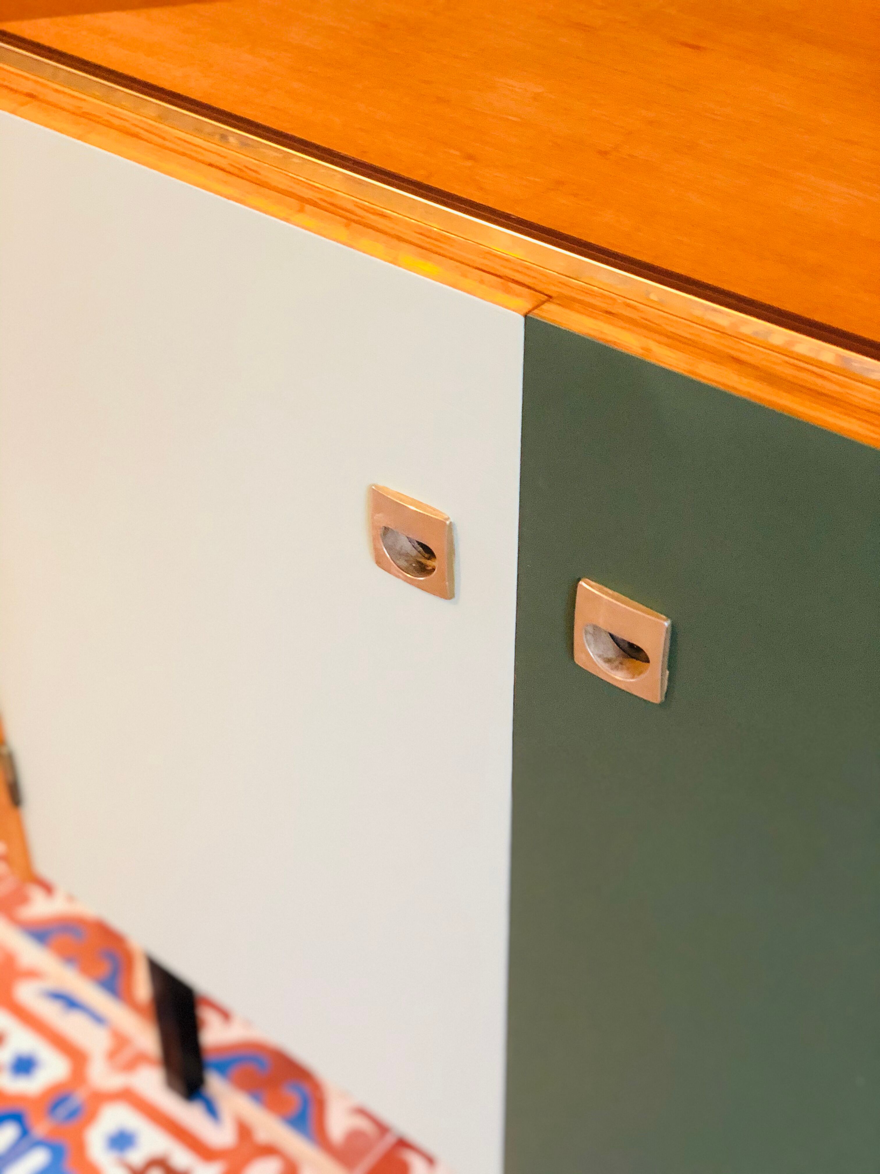 Vintage oak library 1960