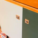 Vintage oak library 1960