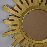 Vintage golden sun mirror 58cm