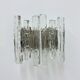 Wall sconce ice glass and metal by J.T. Kalmar for Kalmar, 60s
