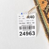 3x10 Rug For Kitchen Navy Blue Turkish Runner Rug, 82x303Cm SKU 24963