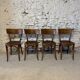 4 antique bistro chairs