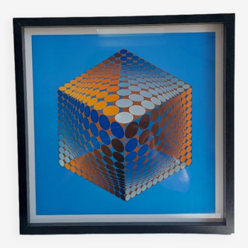 Vasarely original lithograph