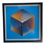 Vasarely original lithograph