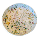 Deep plate - khaki terrazzo