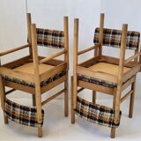 Suite of 4 chairs Baumann vintage 1960