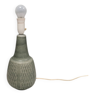Large and beautiful table lamp in grey-green ceramic by Einar Johansen (EJ) 1970-80s.