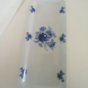 Presentation tray in blue and white Baudour porcelain