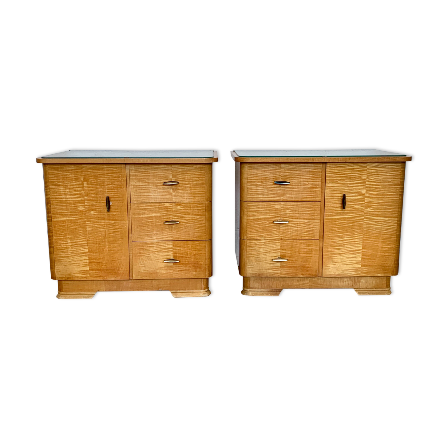 Pair of vintage 50s bedside tables