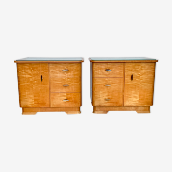 Pair of vintage 50s bedside tables