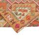 Turkish Handwoven Vintage Herki Kilim 103 cm x 351 cm
