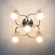 Vintage German Space Age ceiling lamp by Gaetano Sciolari for Leola, 1970s.