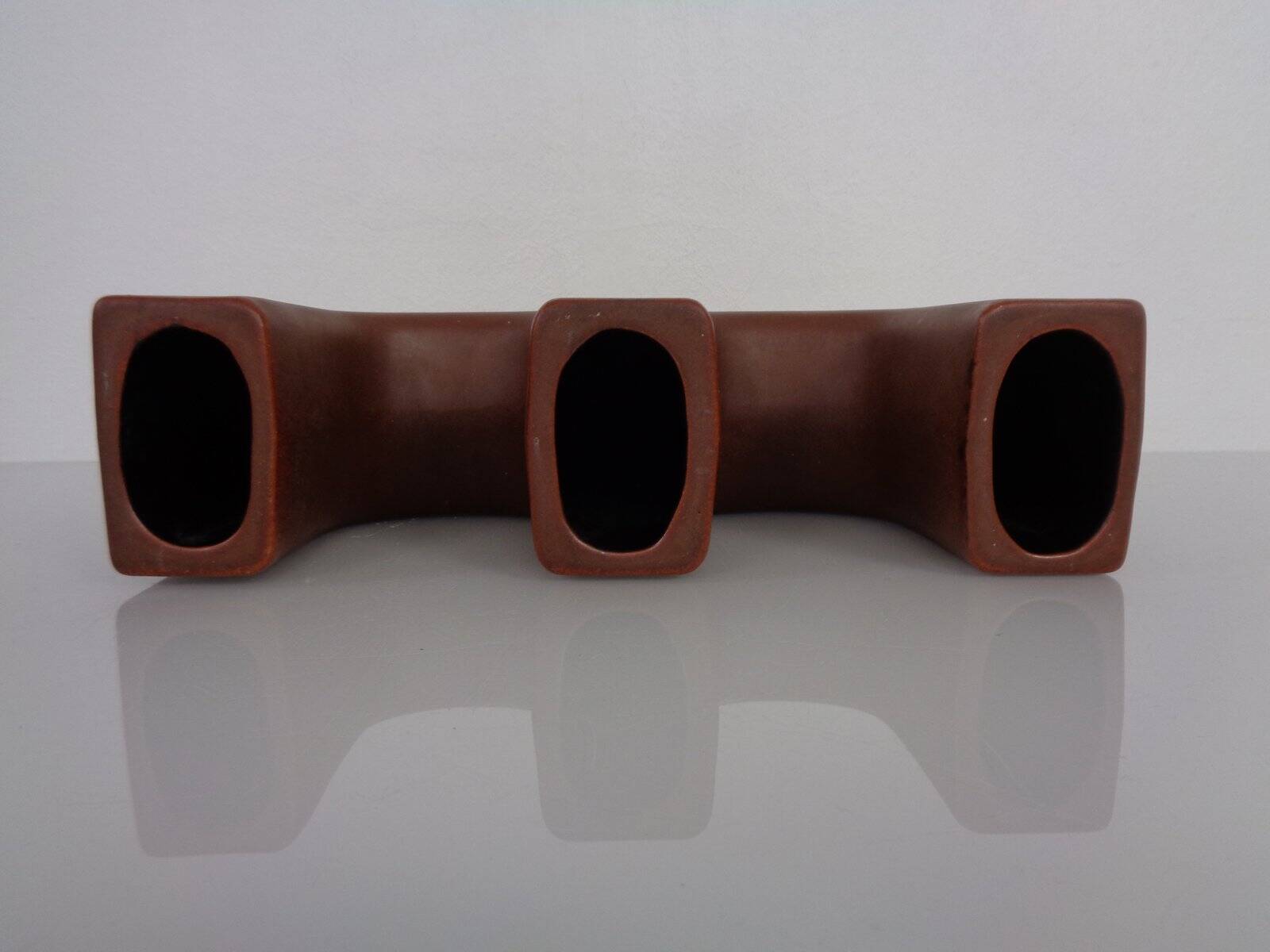 Dutch studio ceramic vase by Marius & Hugo Van Woerden for Vest Keramiek, 1970s