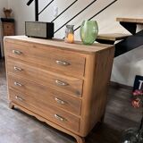 Solid walnut chest of drawers