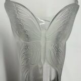 Vintage butterfly crystal vase