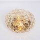 1 of 3 Large Amber Bubble Glass Sconce by Helena Tynell, Limburg, Germany