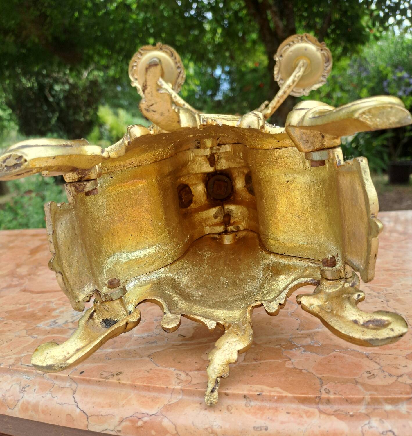 Napoleon III bronze candlestick