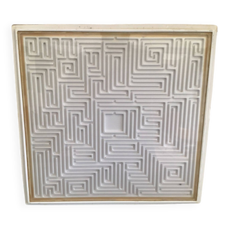 Labyrinthe design Alan Fletcher 1969 amaze cinétique