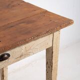 Table en bois massif blanc, c.1920