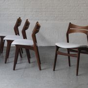 Set of 4 dining chairs ‘model 310’ by Erik Buch for Chr. Christensens Møbelfabrik, Danish design, 60